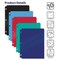 Better Office Products 2 Pkt Plastic Folder Portfolio, 3 Hole Punched Snap-In Type, Letter Size, Asst'd Colors, 10PK 86750 - alternate 3